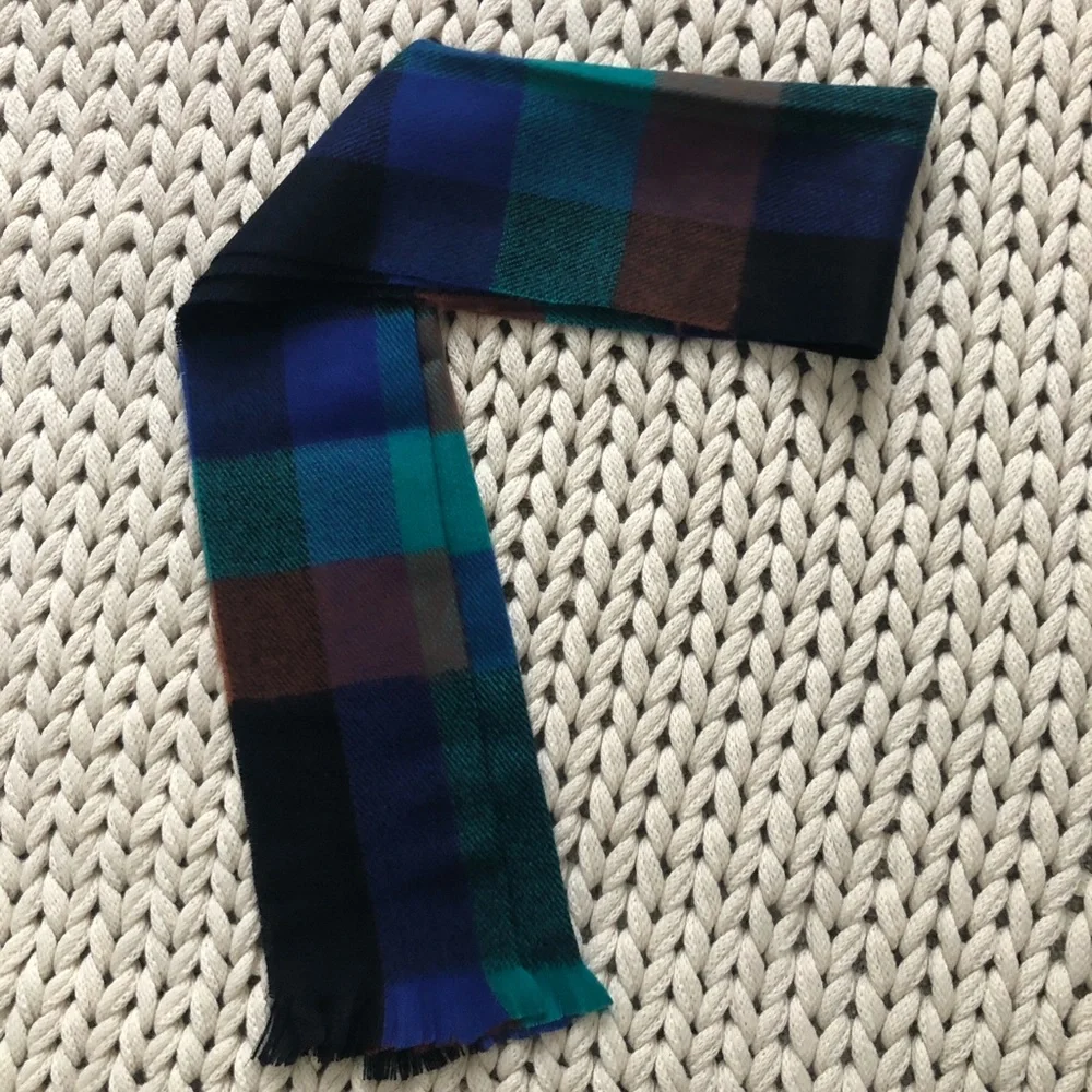 Color block men’s winter scarf